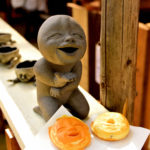 Doll created by pottery in Kasama no Himatsuri