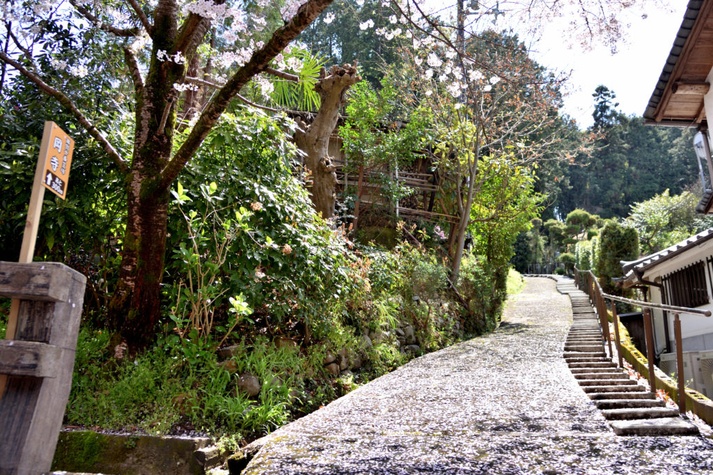 The slope to Okadera temple in Asuka village