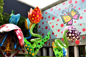 Tulip statue in Yayoi Kusama Museum